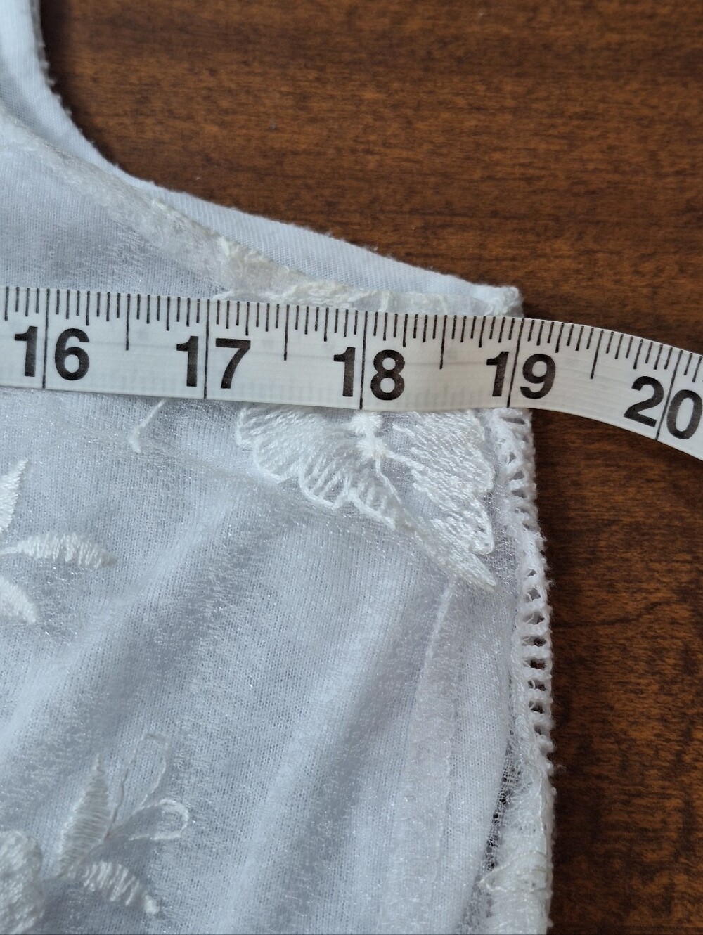 Indigo Soul White Embroidered Sleeveless Tiered Mini Dress Medium Boho Flowy - Picture 15 of 16
